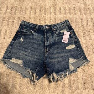 Wild Fable Blue Distressed Jean Shorts